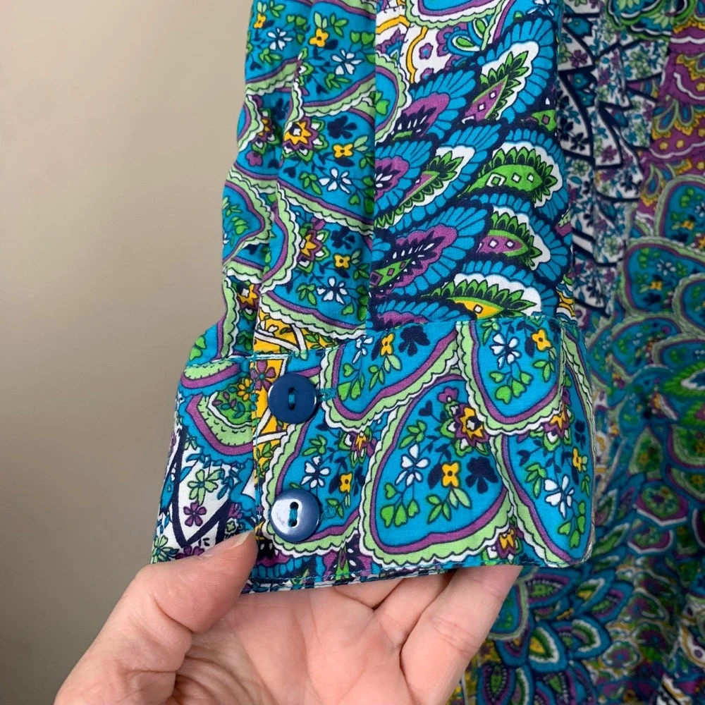 Norm Thompson Escape the Ordinary Colorful Blouse Size 1X - Picture 7 of 10
